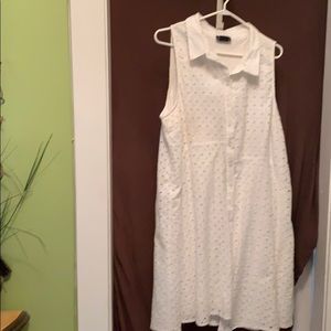 White eyelet dress